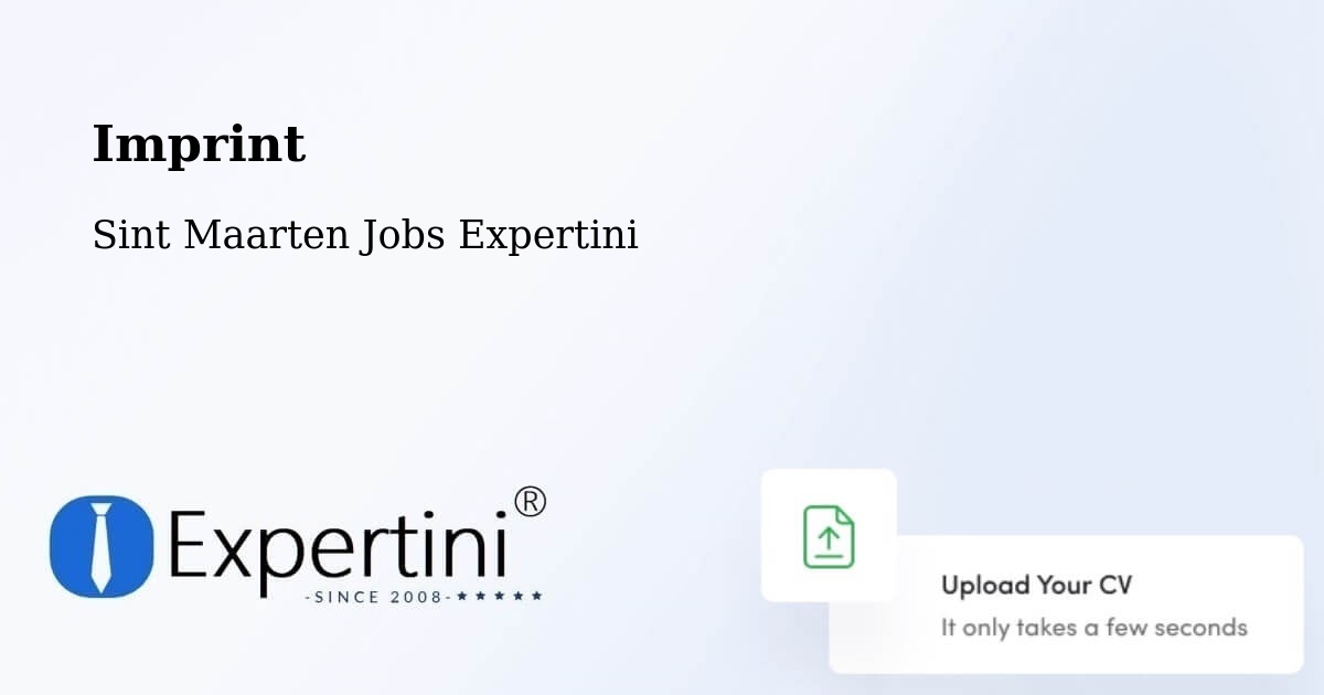 Imprint – Koolbaai - Sint Maarten Jobs Expertini